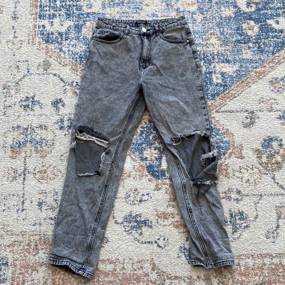 Grey wash jeans Nasty Gal size 38